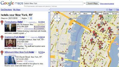 Günstige Hotels in der Nähe suchen mit Google Maps